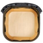 air fryer liner in an air fryer tray