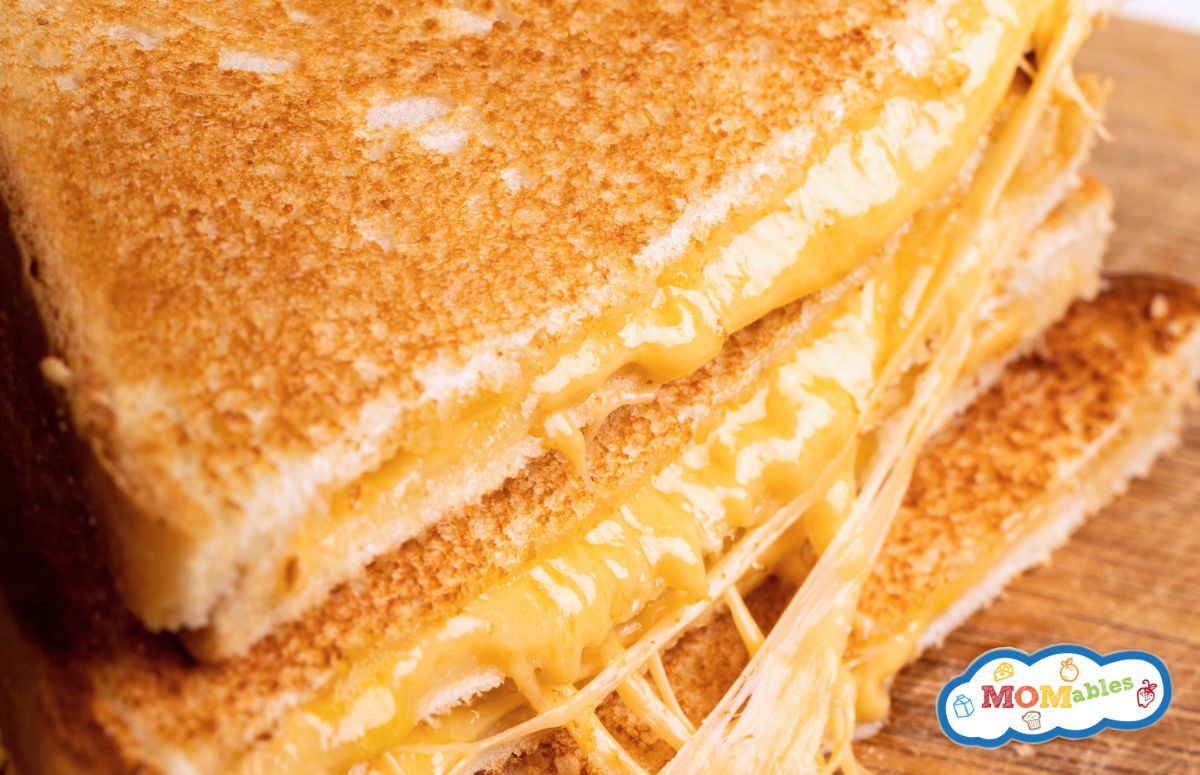 stack of whole wheat grilled cheese