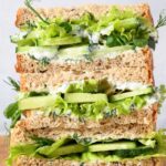 veggie cottage cheese sandwich